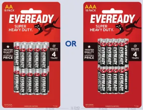 Eveready بطاريات فائقة التحمل Aa / Aaa