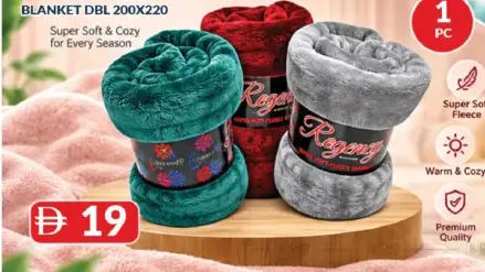 Deira Flannel Blanket Dbl