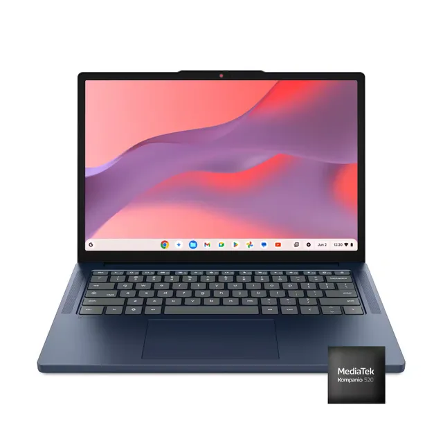 Lenovo IdeaPad Slim 3 Chromebook 14-inch Touchscreen - MediaTek Kompanio 540, 4GB RAM, 64GB UFS 2.2 - Cosmic Blue