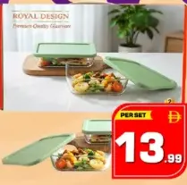 Royal Design Glass Container