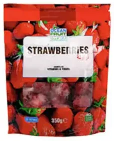 Ocean Fruit No Added Sugar Frozen Strawberries