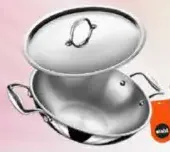 Vinod Smart Triply Kadhai With Ss Lid