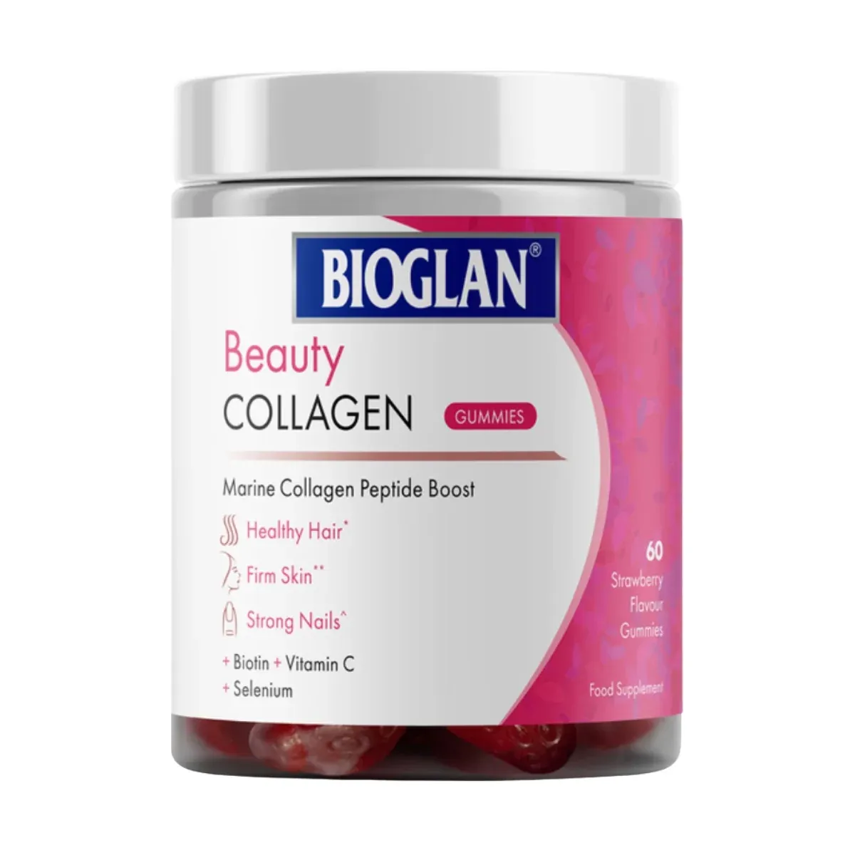 Bioglan علكات الكولاجين 60 علكة