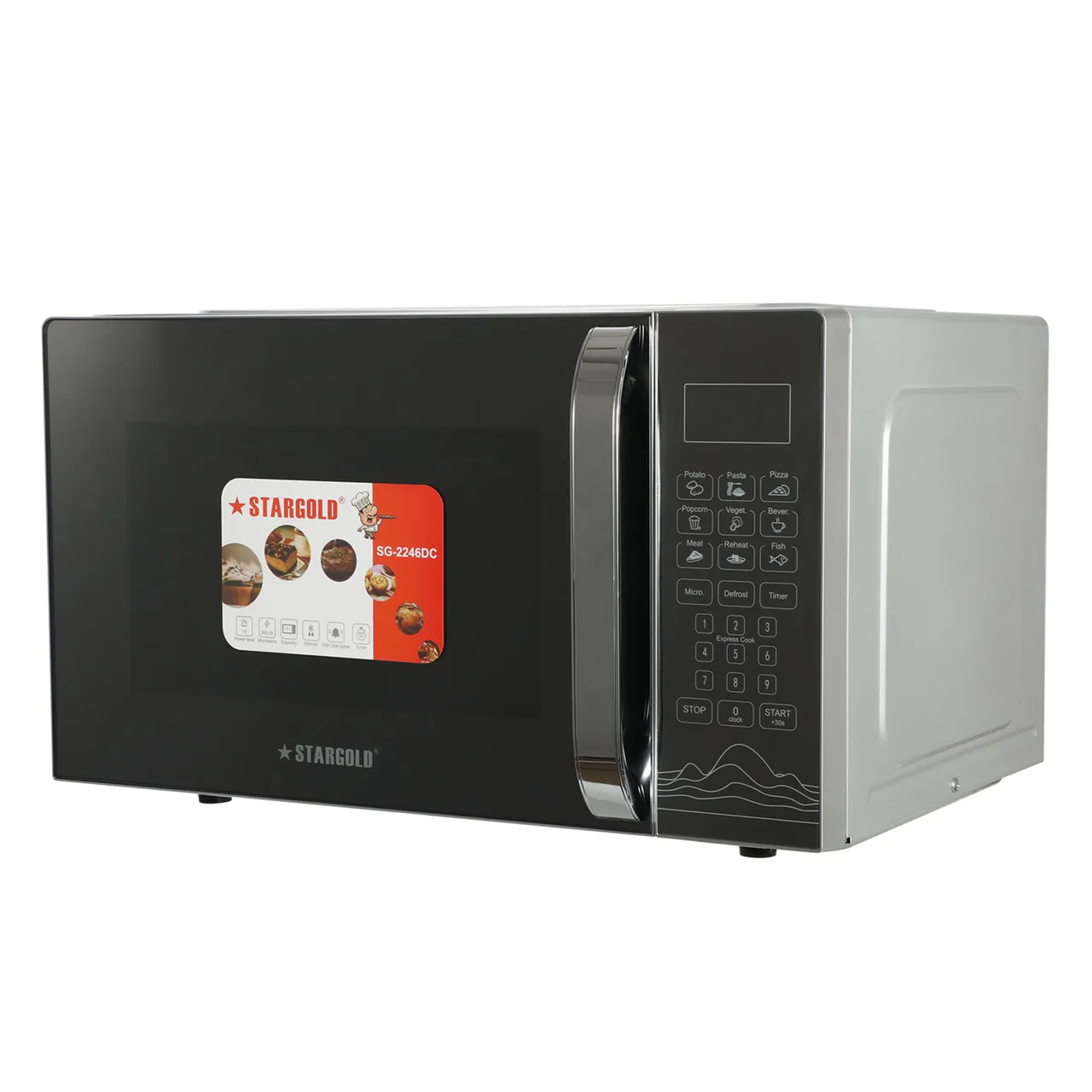 Stargold فرن ميكروويف تحكم رقمي قدرة 950W إعداد إذابة مع مؤقت 99'99