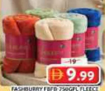 Fashburry Fleece Blanket Plain Single FBF-750GFL