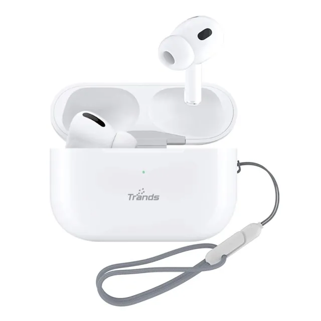 Trands True Wireless Earbud, White, TWS-T2