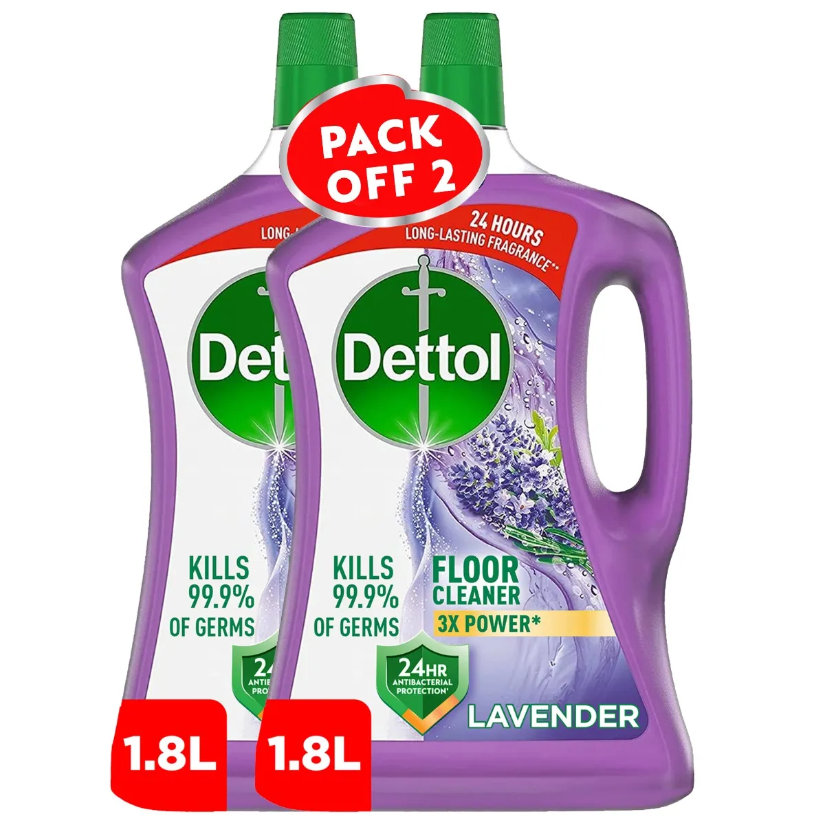 Dettol منظف أرضيات مضاد للبكتيريا برائحة اللافندر