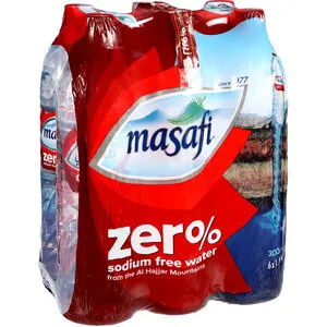 Masafi Water Zero Sodium 1.5Lx6Pieces