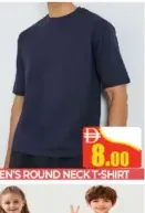 Mens round neck tshirt