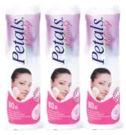 Petals وسائد قطنية للمكياج - 3x80