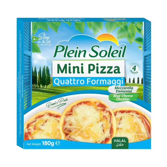 Plein Soleil Quattro Formaggi Mini Pizza 4 pcs