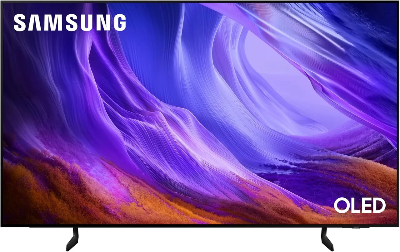 Samsung تلفاز ذكي 55 بوصة S85H OLED 4K، HDR 10+، Motion Xcelerator 120Hz، Dolby Atmos، OLED HDR، حزمة الألعاب، QA55S85HAEXZN (2026 - نسخة الإمارات)