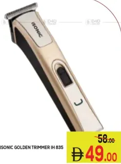 Isonic ماكينة التشذيب الذهبية Ih835