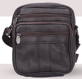 Travel Gear Leather Shoulder Bag Assorted
