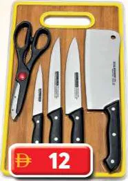 Cutting Board With Knife Set