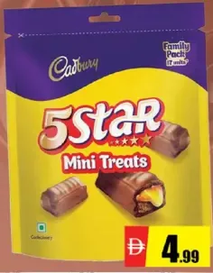 Cadbury شوكولاتة 5 Star ميني تريتس