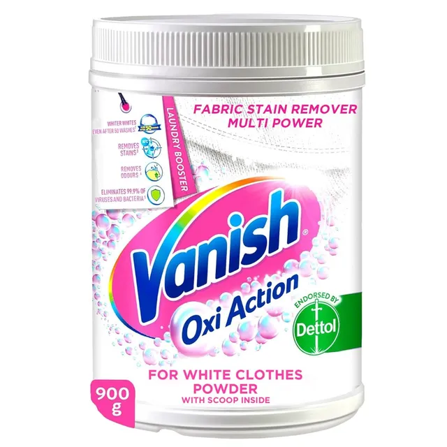 Vanish Fabric Oxi Action Stain Remover Powder - White Clothes