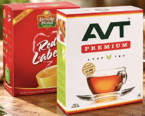 Brooke Bond / AVT أكياس شاي Red Label / علبة مسحوق شاي فاخر