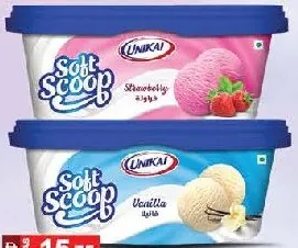 Unikai Ice Cream Strawberry/Vanilla