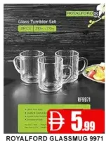 Royalford Glass Mug 9971