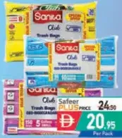 Sanita Club Trash Bags Roll White Assorted