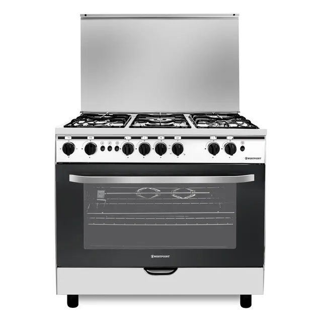 Westpoint 90x60cm 5 Burner Gas Cooker WCE9060HD Silver