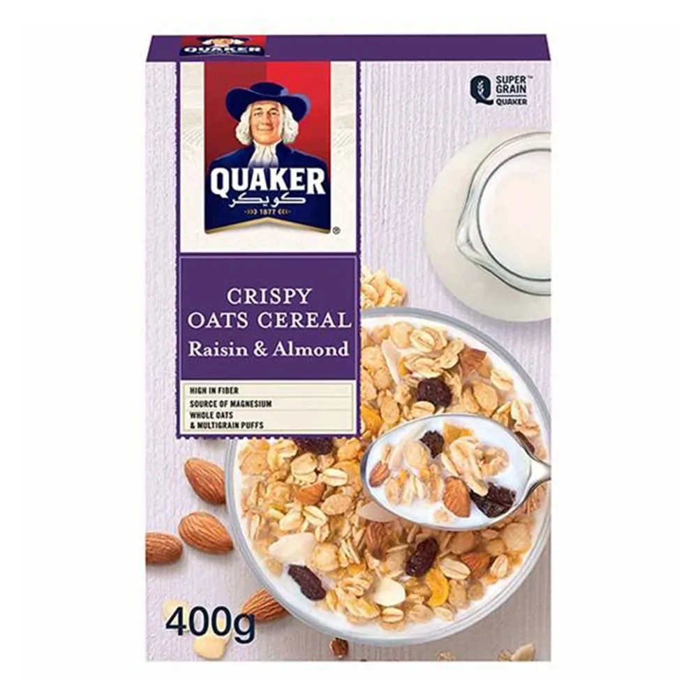 Quaker شوفان مقرمش بالزبيب واللوز