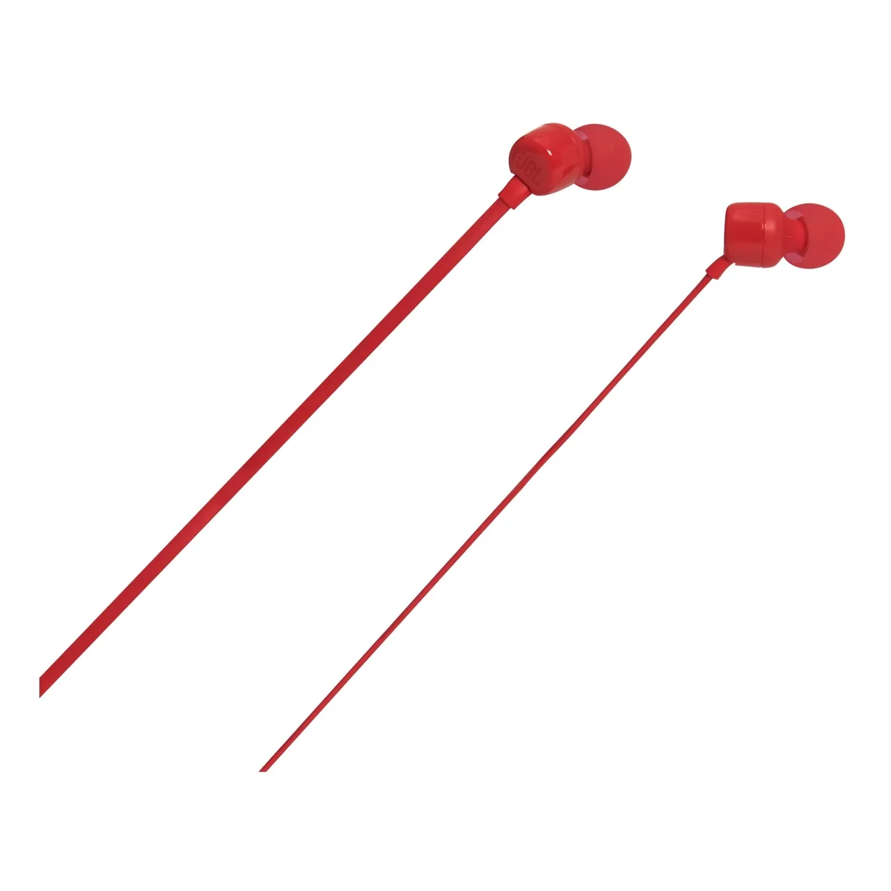 JBL سماعات أذن سلكية داخل الأذن Tune 110 بصوت Bass نقي عميق وقوي أحمر