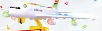 Battery Operated Plane With Light & Sound