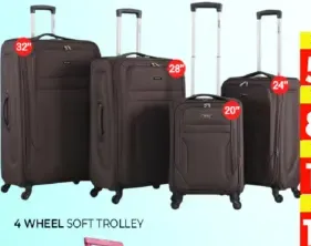 4 Wheel Soft Trolley