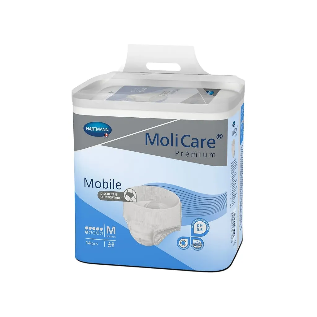 Molicare حفاضات كبار مميزة موبايل مقاس وسط - 14 pcs