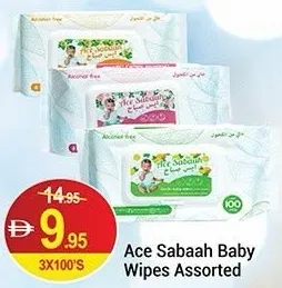 Ace Sabaah Baby Wipes Assorted