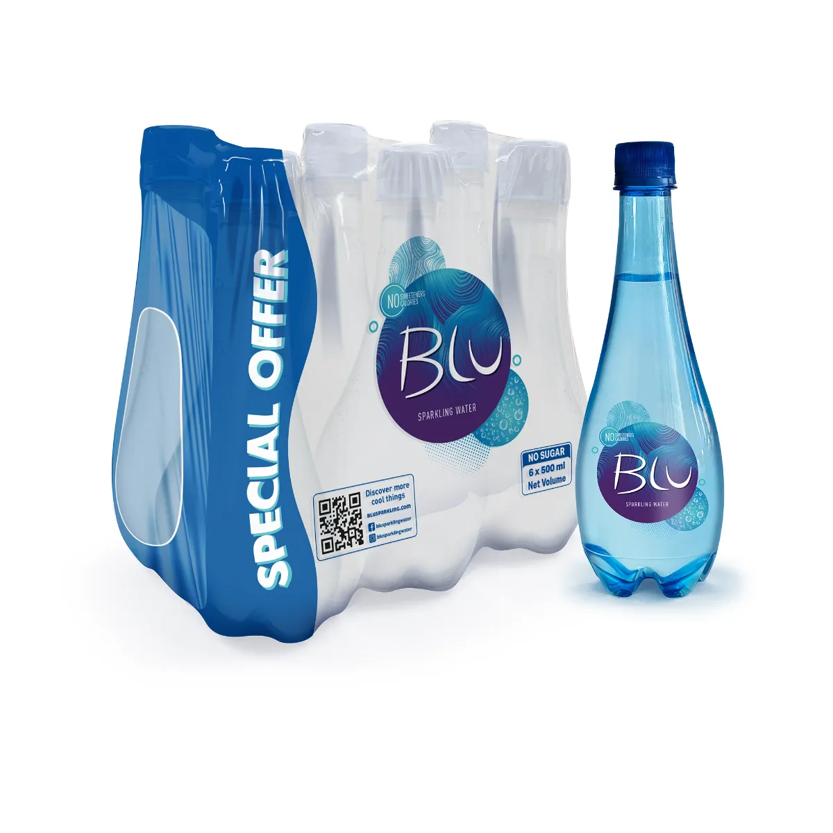 Blu مياه فوارة زرقاء
