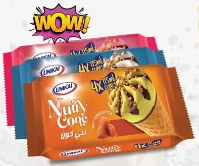 Unikai Nutty Cone Assorted