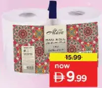 Alove مناديل واو ماكسي 2 × 800 متر