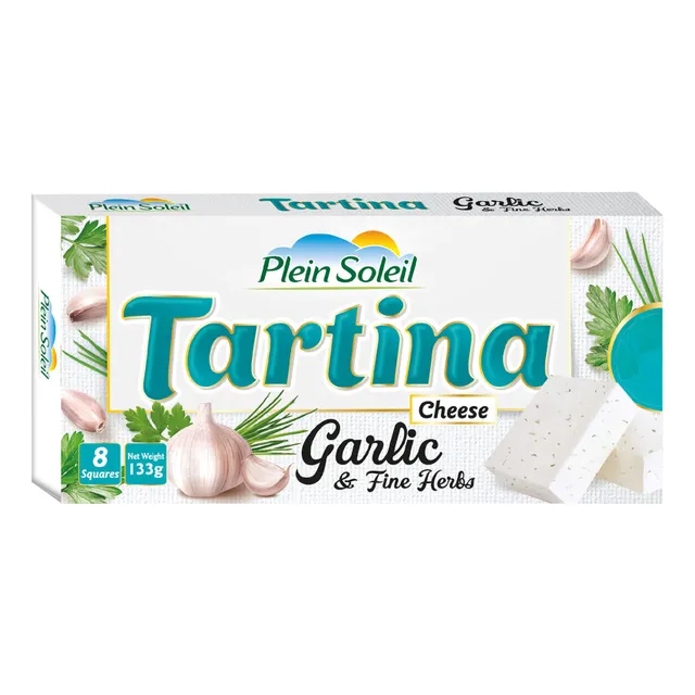 Plein Soleil Tartina Cheese 8 Squares Garlic And Fine Herbs