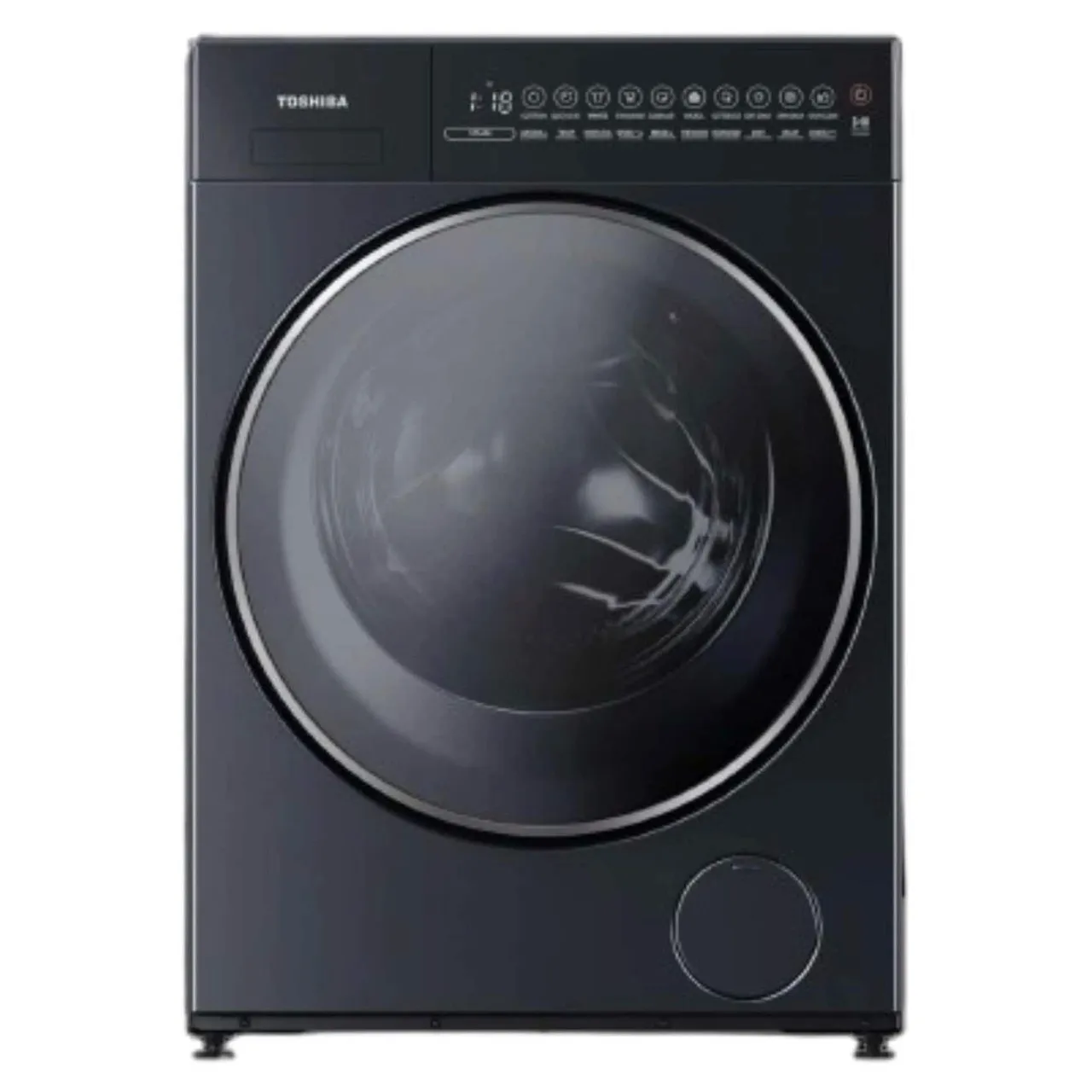 Toshiba غسالة ومجفف تحميل أمامي 13/، السعة، رمادي غرافيت، TWD-T35BP 13/9