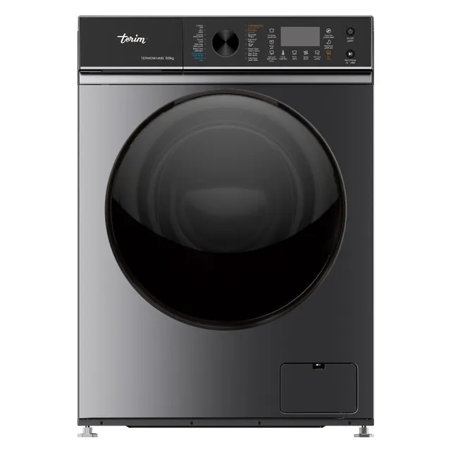 Terim 9/ Front Load Washer and Dryer TERWD9614MS, Load Detect, 1000 rpm, Stainless Steel, Dark Silver