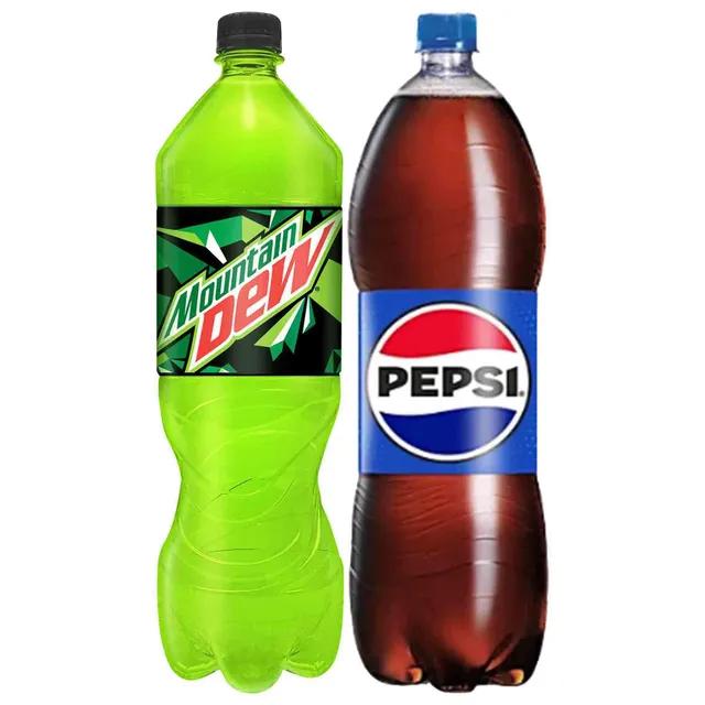 Pepsi Cola and Mountain Dew Carbonated Soft Drinks Combo
