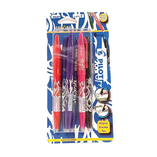 Pilot Frixion Rol Er0.7 6Pc Assorted