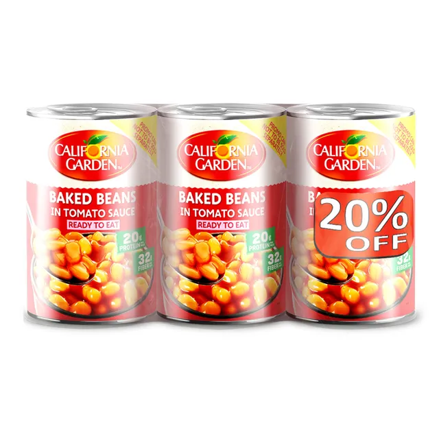 California Garden Baked Beans In Tomato Sauce