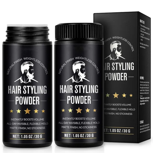 Zixaok 2Pack Hair Styling Powder for Men, VolumizingTexturizing Powder