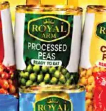 Royal Arm بازلاء معالجة