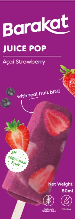 Barakat Acai Strawberry Juice Pop
