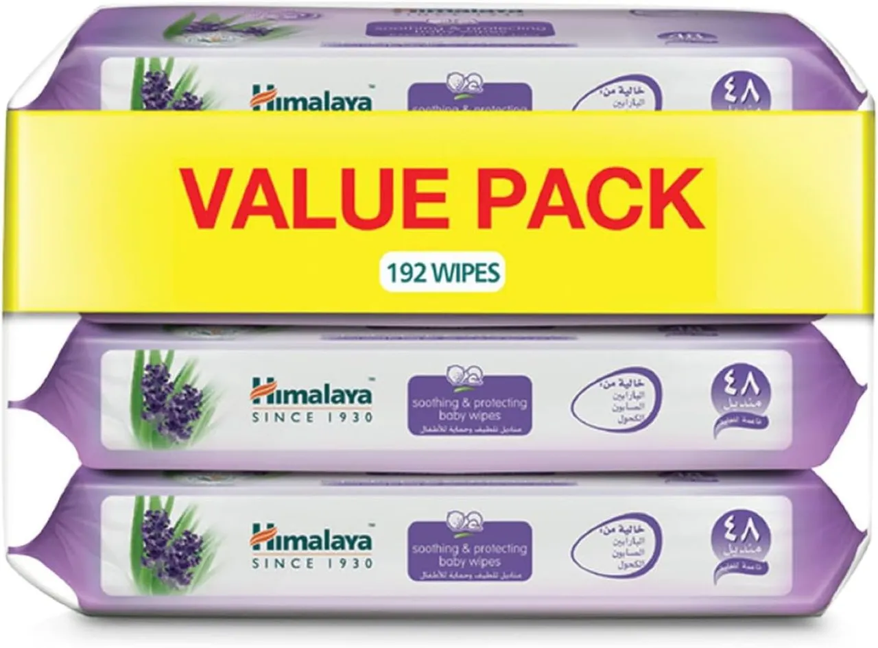 Himalaya مناديل مبللة مهدئة للأطفال - 4 x 48 pcs