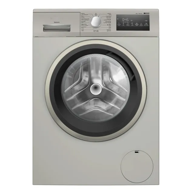 Siemens Front Load Washing Machine, 1400 RPM, Silver Inox, WM14U28XGC