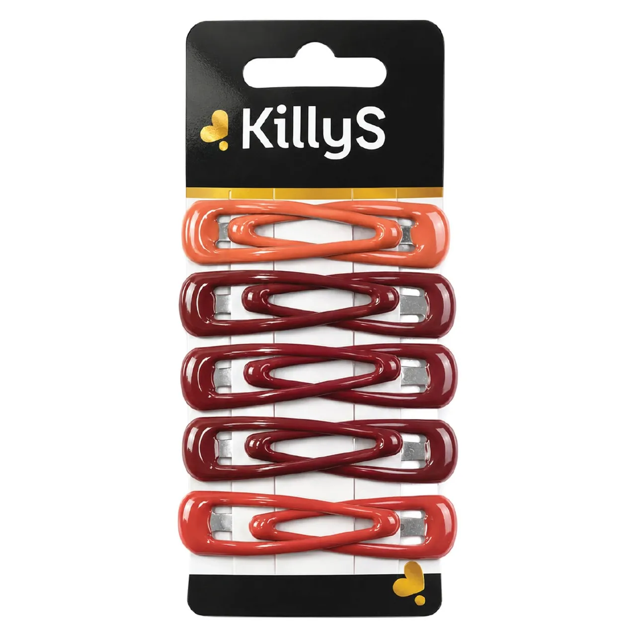 Killys مشابك شعر كبس بألوان متنوعة 10 قطع