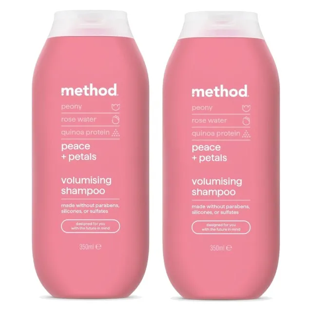 Method شامبو بالفاوانيا وماء الورد والكينوا
