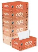 Odo مناديل وجه بطبقتين الوكوزاي