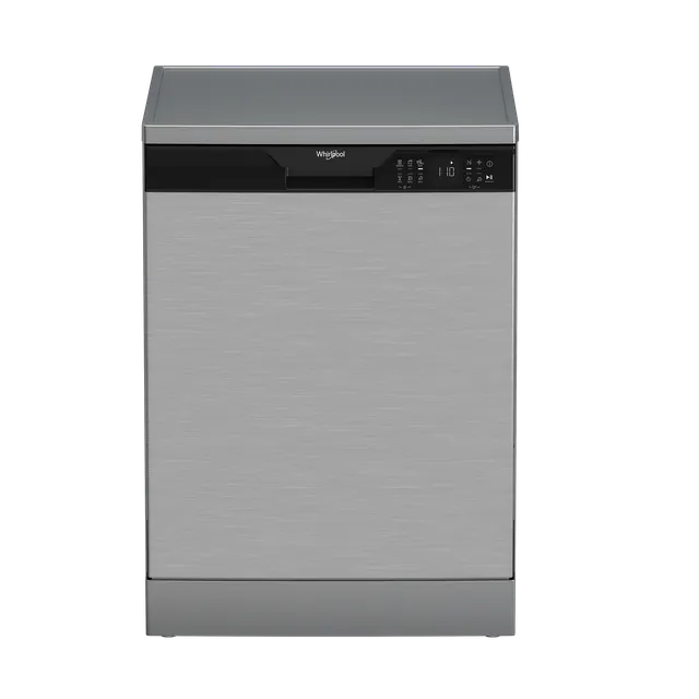 Whirlpool غسالة أطباق 14 طقم، 6 برامج، محرك انفرتر، تجفيف طبيعي، WFD646CIHXME - صنع في تركيا